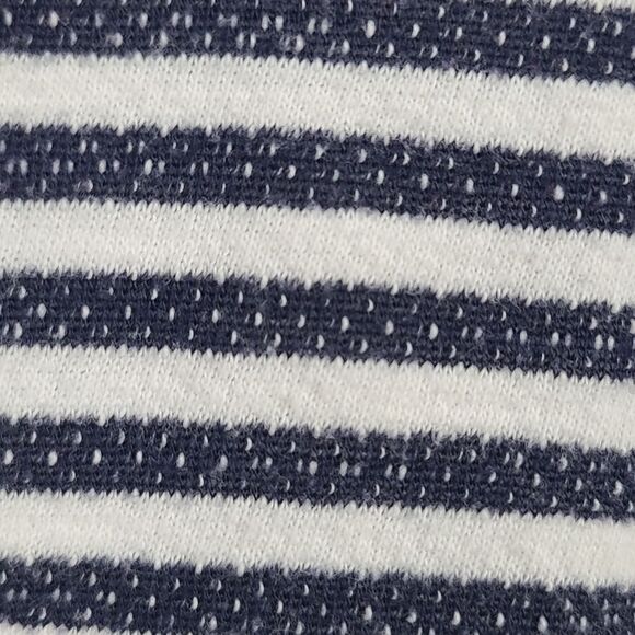 Talbots Nautical Stripe French Terry Cowl Neck Pullover Long Sleeve Sweatshirt - Picture 4 of 8